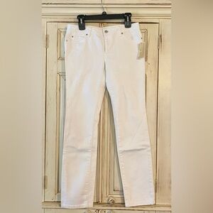 Michael Kors Women's White Straight Leg Jeans